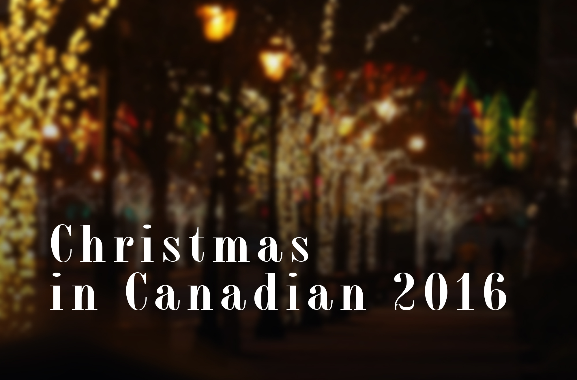 Christmas In Canadian Image